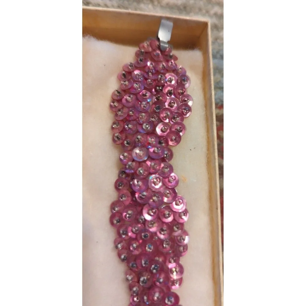 Vintage NOS 1950s-60s Super Light Handmade Beaded 7